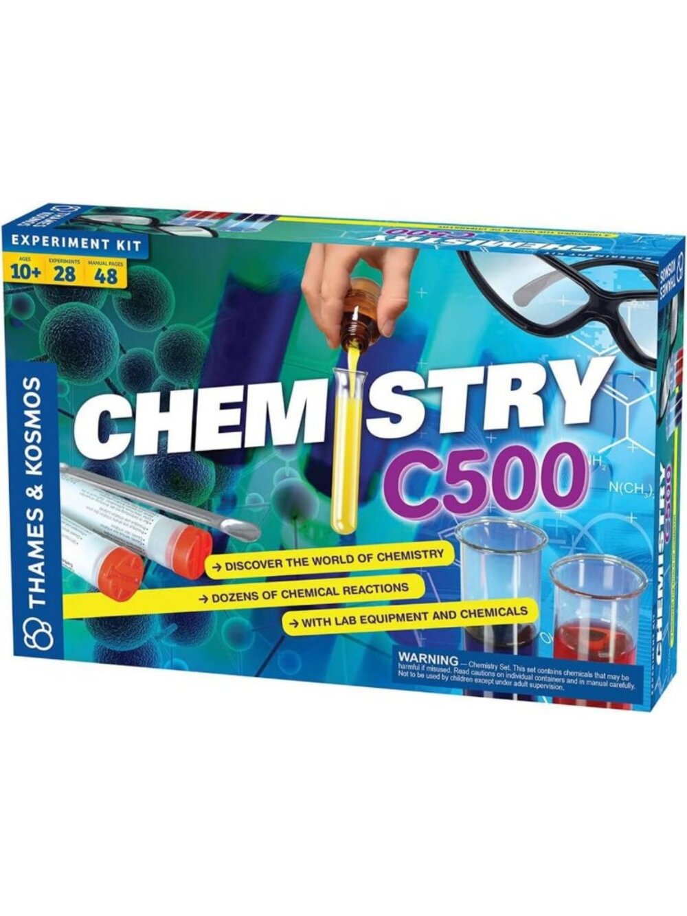 STEM Chemistry Science Kit with 28 Experiments & 48-Page Guide - Award-Winning